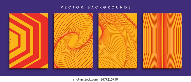 Minimal Vector cover designs. Future Poster template.