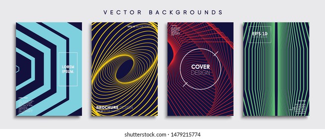 Minimal Vector cover designs. Future Poster template.