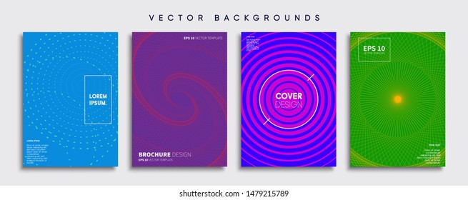 Minimal Vector cover designs. Future Poster template.