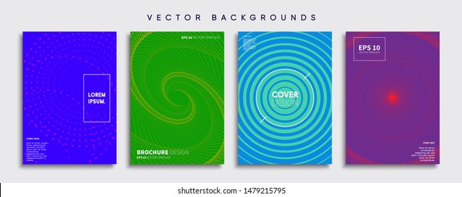 Minimal Vector cover designs. Future Poster template.