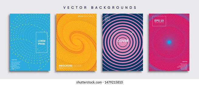 Minimal Vector cover designs. Future Poster template.