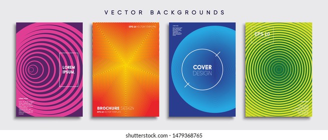 Minimal Vector cover designs. Future Poster template.