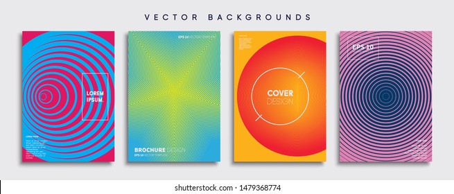 Minimal Vector cover designs. Future Poster template.