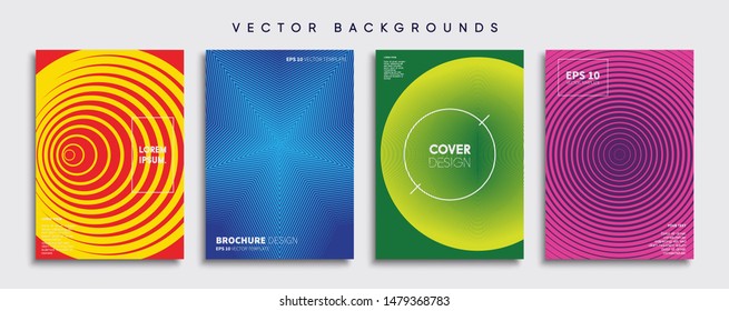 Minimal Vector cover designs. Future Poster template.