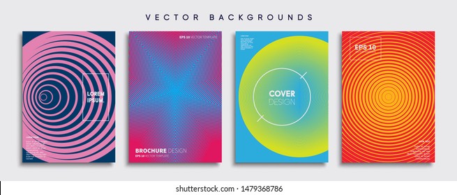 Minimal Vector cover designs. Future Poster template.