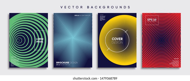 Minimal Vector cover designs. Future Poster template.