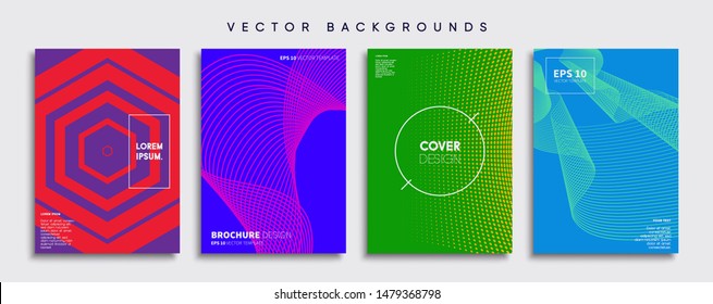 Minimal Vector cover designs. Future Poster template.
