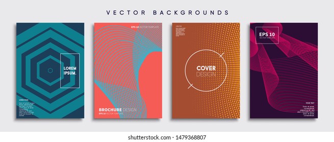 Minimal Vector cover designs. Future Poster template.