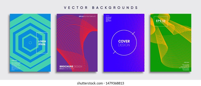 Minimal Vector cover designs. Future Poster template.