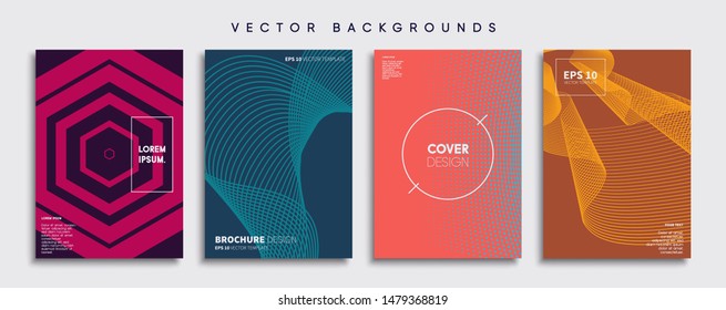 Minimal Vector cover designs. Future Poster template.