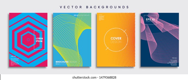 Minimal Vector cover designs. Future Poster template.