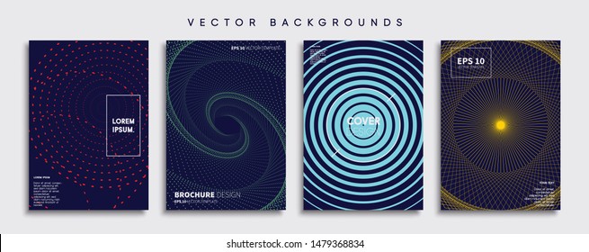 Minimal Vector cover designs. Future Poster template.