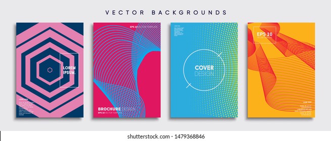 Minimal Vector cover designs. Future Poster template.