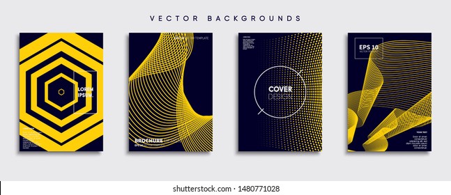 Minimal Vector cover designs. Future Poster template.