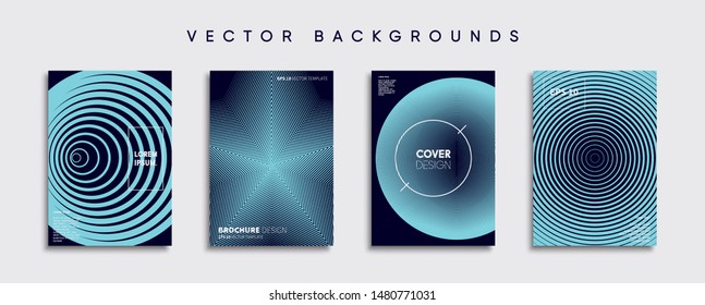 Minimal Vector cover designs. Future Poster template.