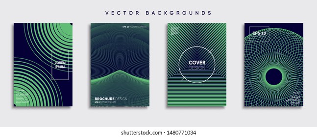Minimal Vector cover designs. Future Poster template.