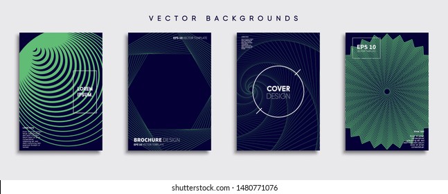 Minimal Vector cover designs. Future Poster template.