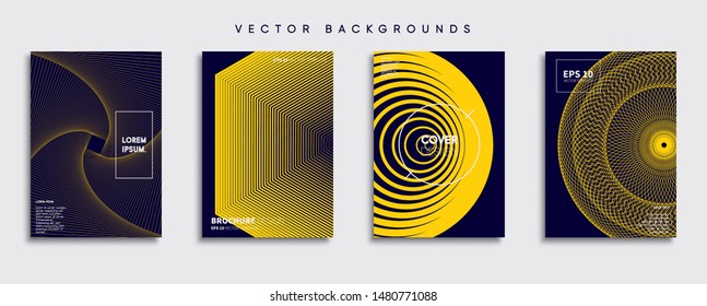Minimal Vector cover designs. Future Poster template.