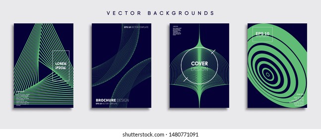 Minimal Vector cover designs. Future Poster template.