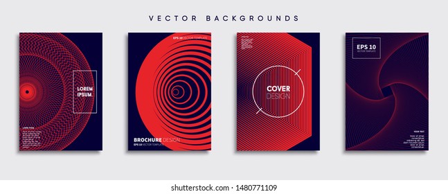 Minimal Vector cover designs. Future Poster template.