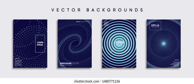 Minimal Vector cover designs. Future Poster template.