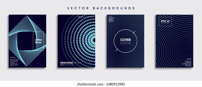 Minimal Vector cover designs. Future Poster template.