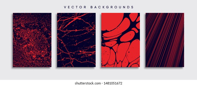 Minimal Vector cover designs. Future Poster template.