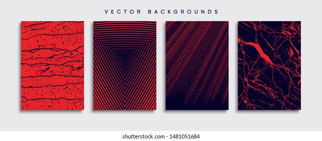 Minimal Vector cover designs. Future Poster template.