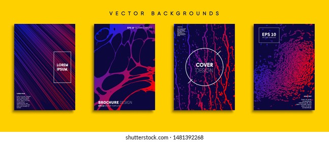 Minimal Vector cover designs. Future Poster template.