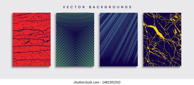 Minimal Vector cover designs. Future Poster template.