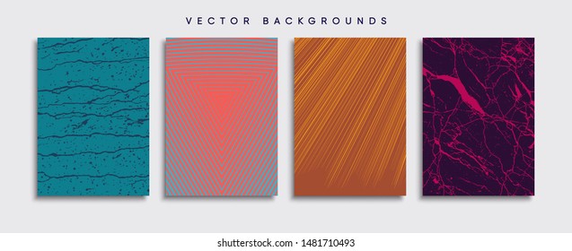 Minimal Vector cover designs. Future Poster template.