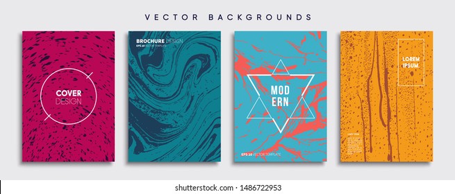 Minimal Vector cover designs. Future Poster template.