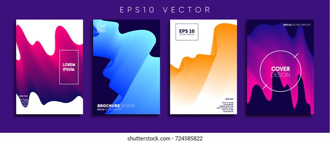 Minimal Vector cover designs. Future Poster templates.