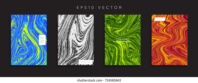 Minimal Vector cover designs. Future Poster templates.