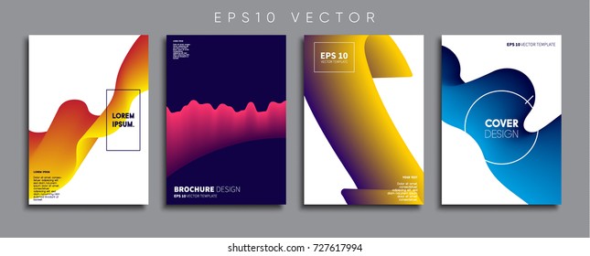 Minimal Vector cover designs. Future Poster templates.
