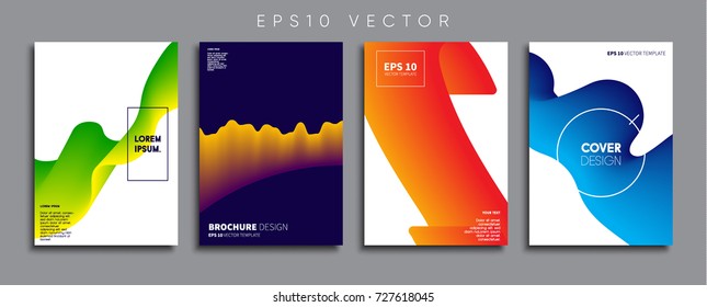 Minimal Vector cover designs. Future Poster templates.