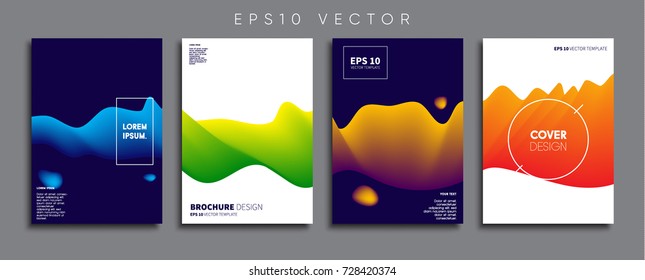Minimal Vector cover designs. Future Poster templates.