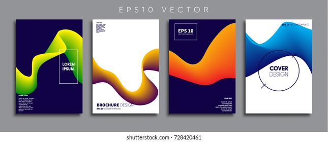 Minimal Vector cover designs. Future Poster templates.