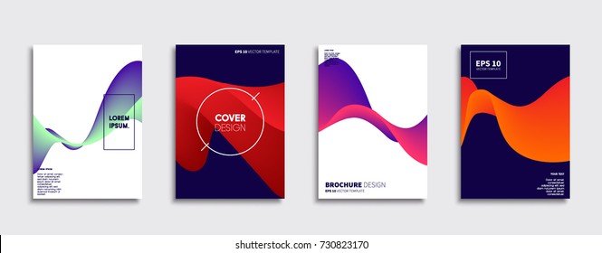 Minimal Vector cover designs. Future Poster templates.