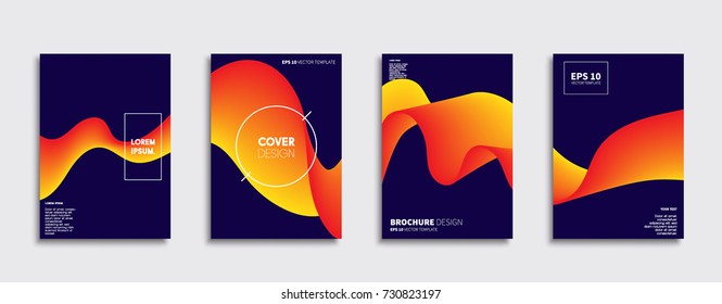 Minimal Vector cover designs. Future Poster templates.