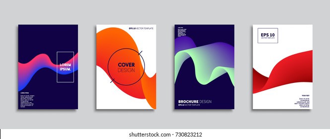 Minimal Vector cover designs. Future Poster templates.