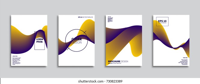 Minimal Vector cover designs. Future Poster templates.