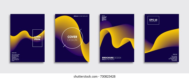 Minimal Vector cover designs. Future Poster templates.