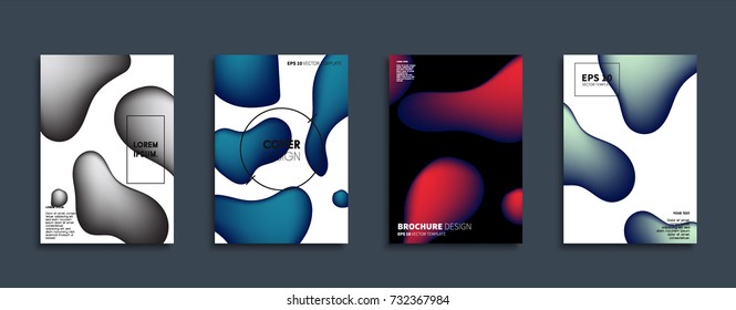 Minimal Vector cover designs. Future Poster templates.