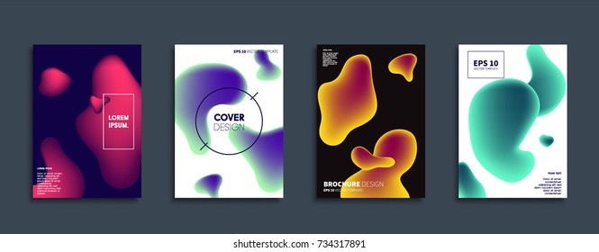 Minimal Vector cover designs. Future Poster templates. Abstract backgrounds.