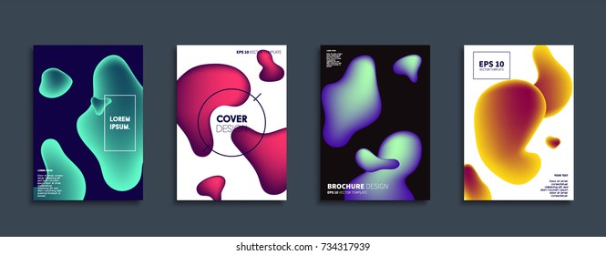 Minimal Vector cover designs. Future Poster templates. Abstract backgrounds.