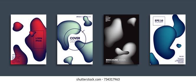Minimal Vector cover designs. Future Poster templates. Abstract backgrounds.