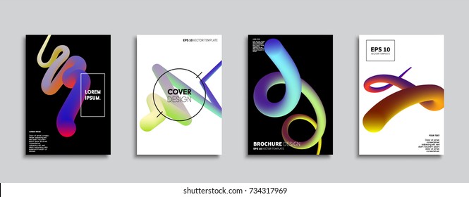 Minimal Vector cover designs. Future Poster templates. Abstract backgrounds.
