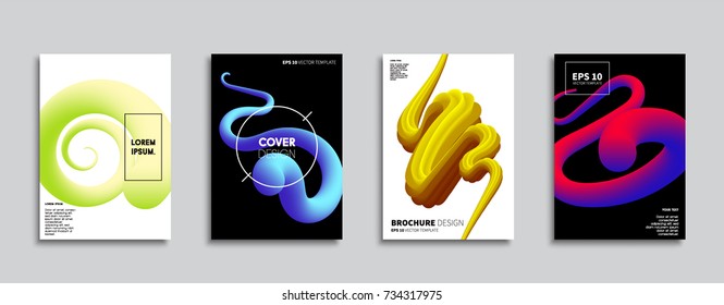 Minimal Vector cover designs. Future Poster templates. Abstract backgrounds.