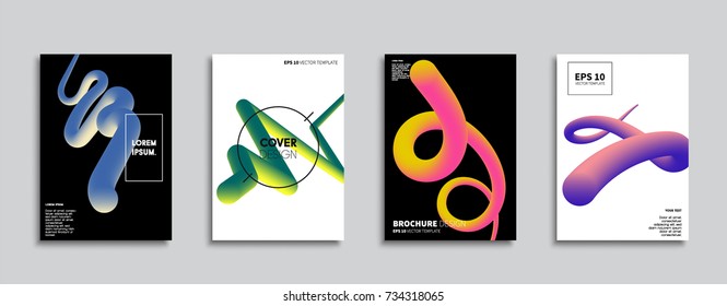 Minimal Vector cover designs. Future Poster templates. Abstract backgrounds.